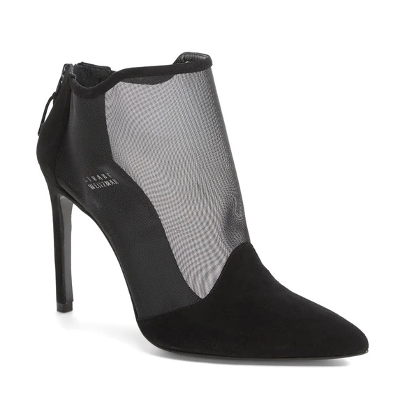Stuart Weitzman 'Escort' Suede Mesh Ankle Boots - Picture 1 of 15
